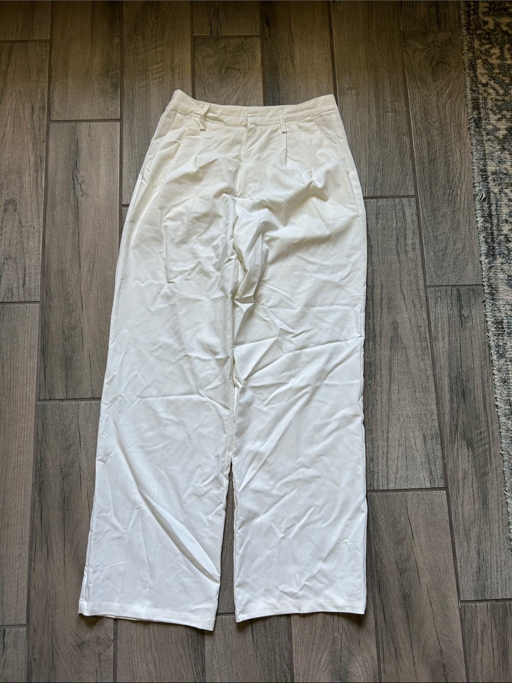 Cotton On White Wide-Leg Trousers